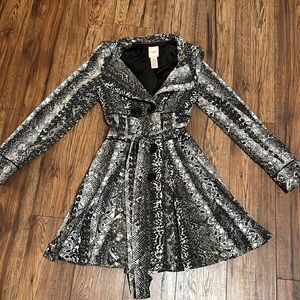NWOT - Candie’s Snake Print Coat